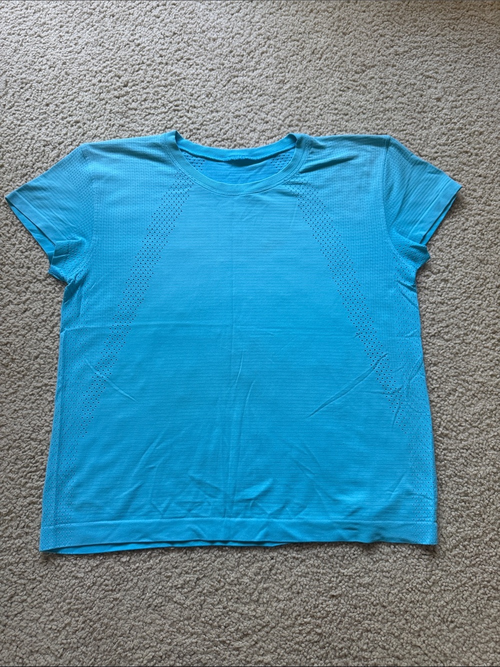 Lululemon Train to Be Shirt Kayak Blue